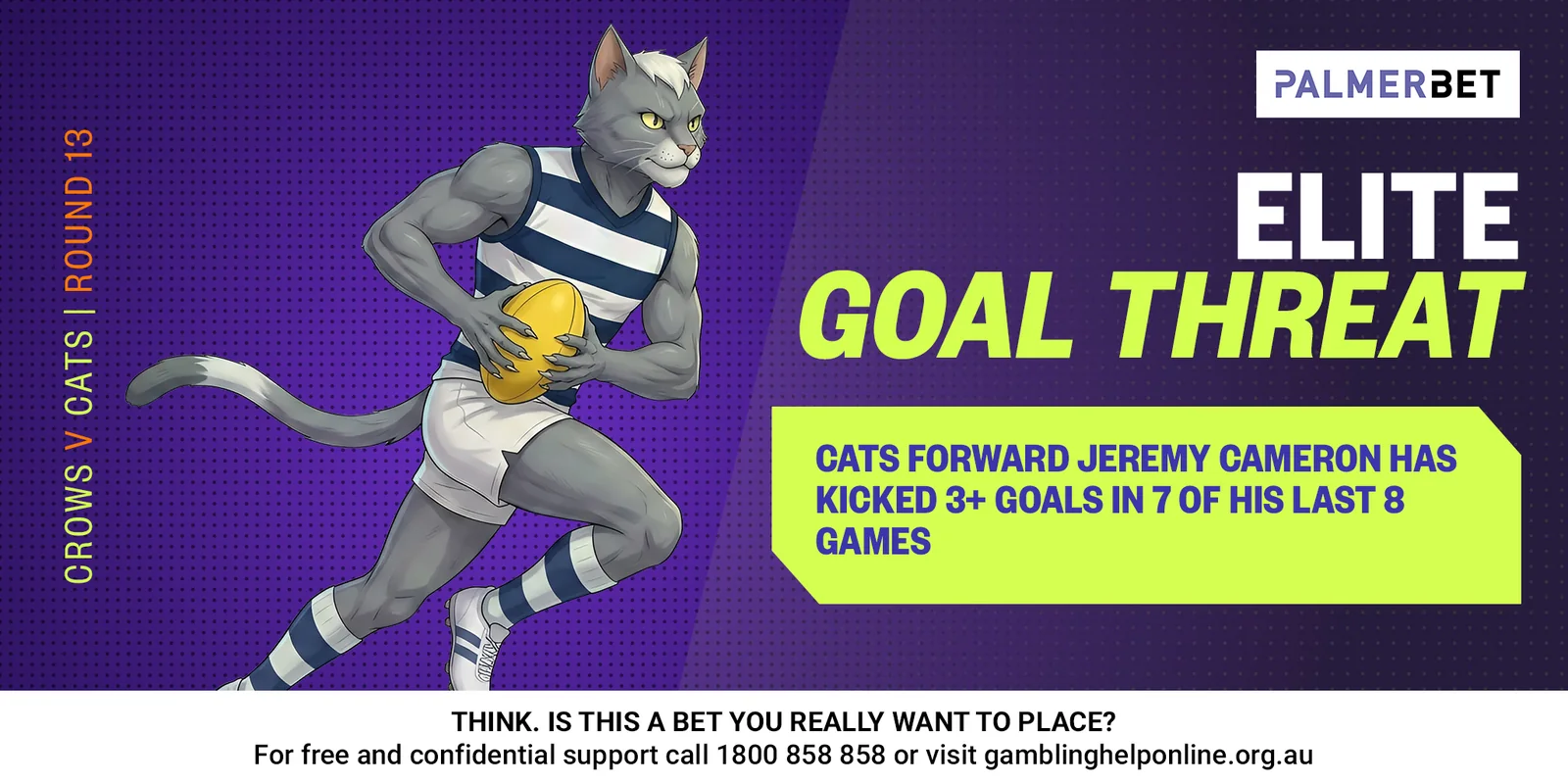 AFL stat tile: Elite Goal Threat