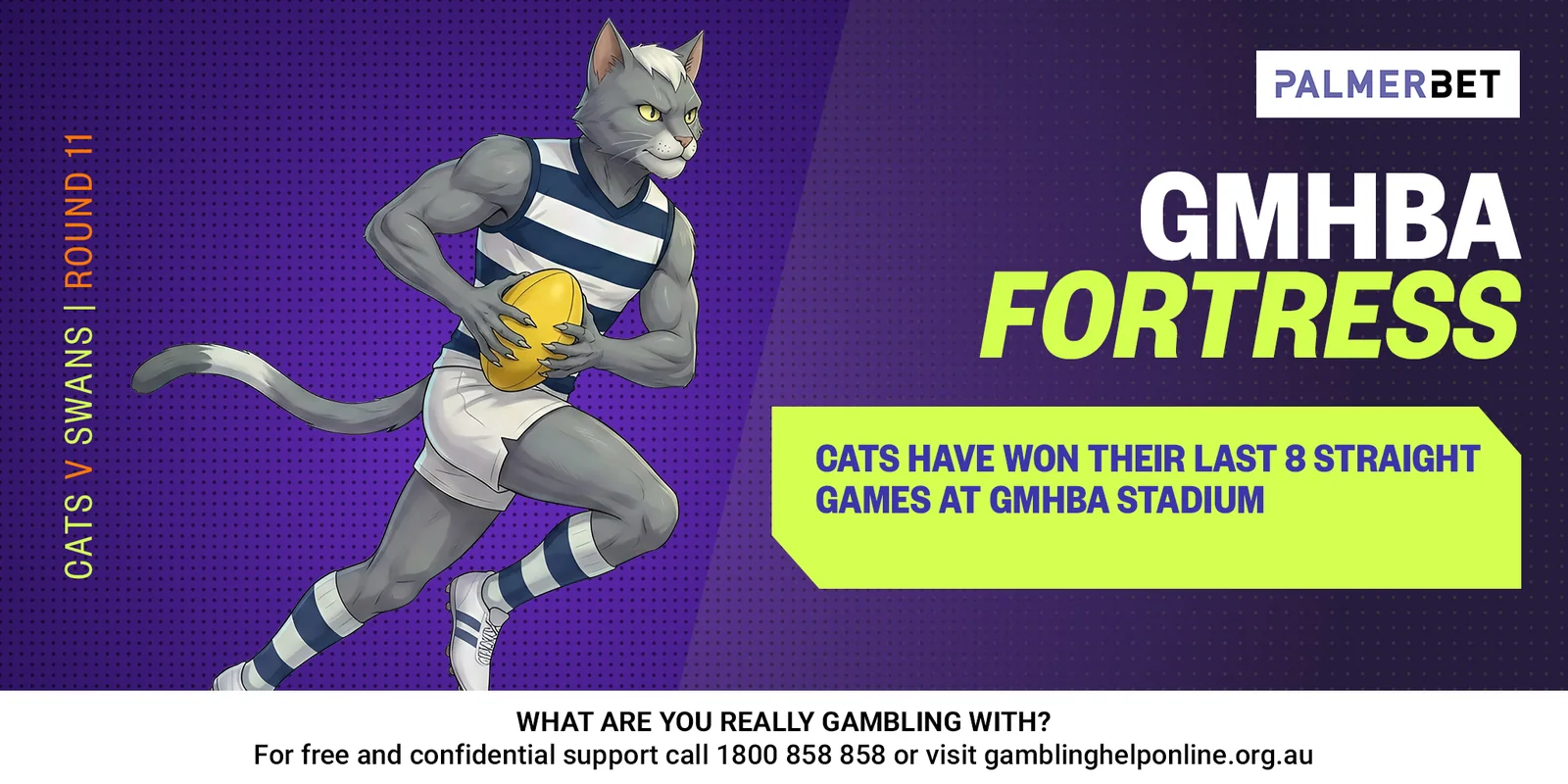 AFL stat tile: GMHBA Fortress