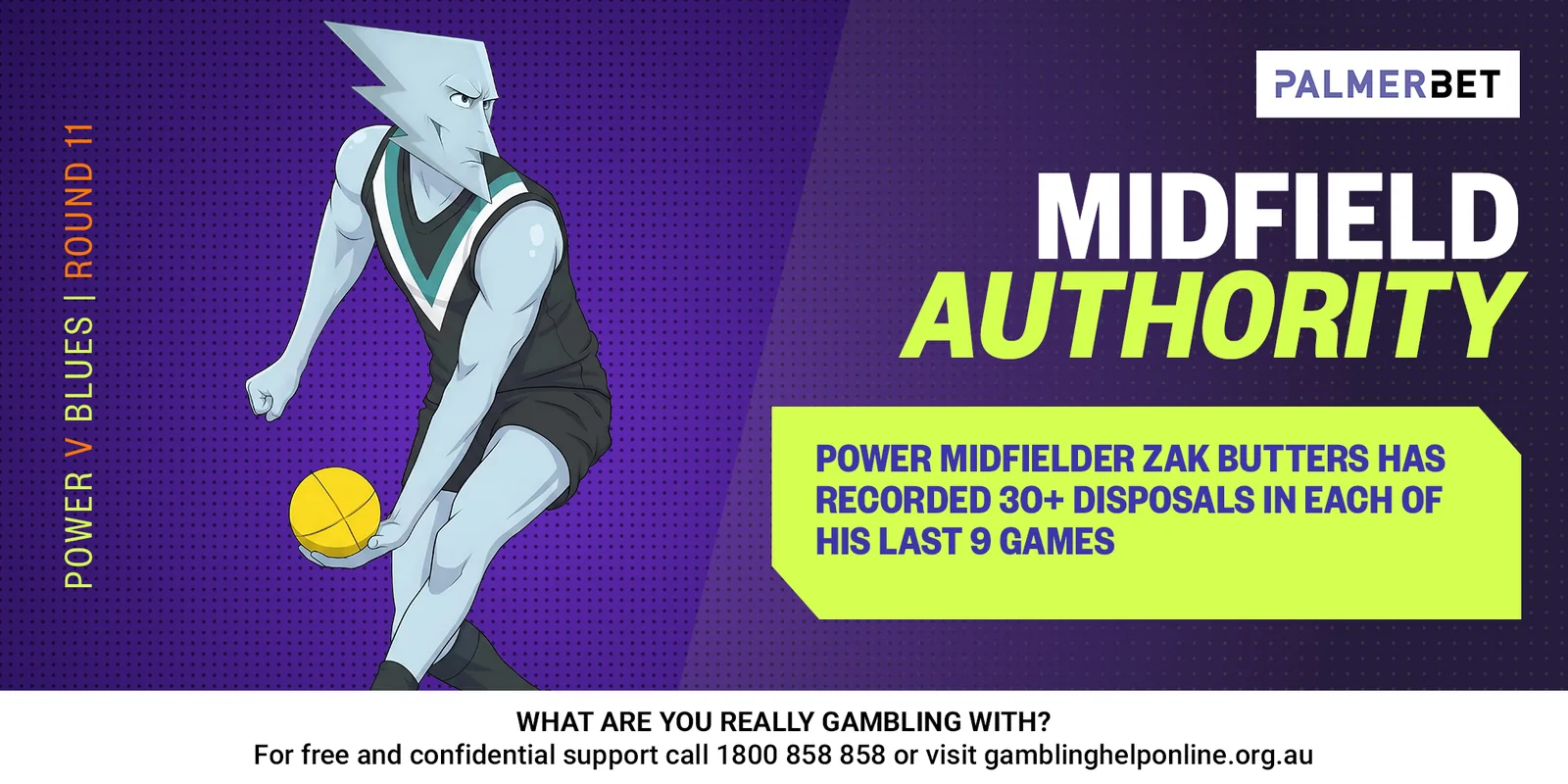 AFL stat tile: Midfield Authority