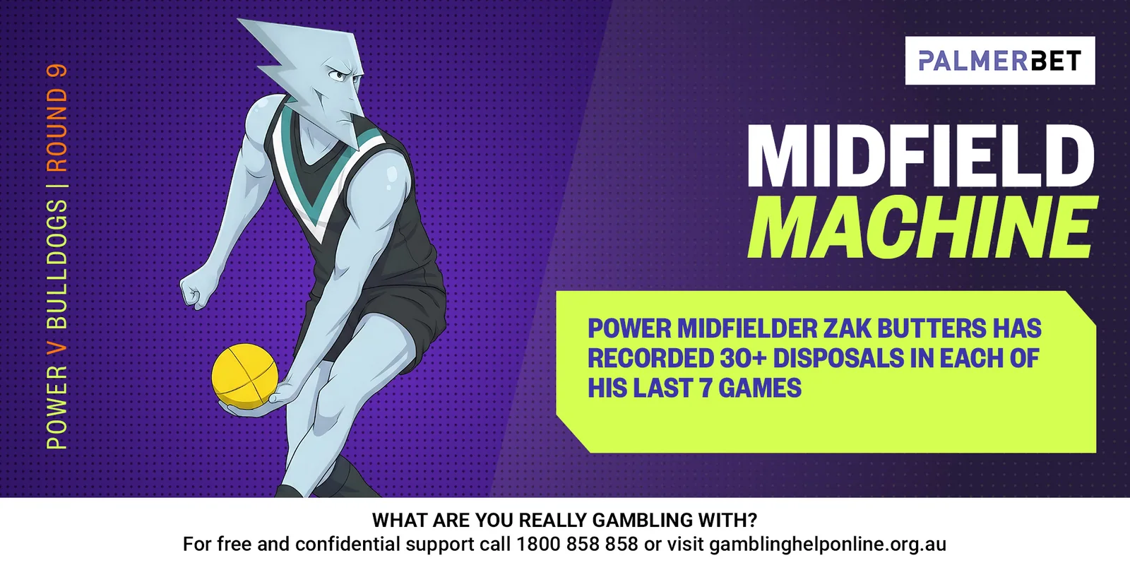 AFL stat tile: Midfield Machine