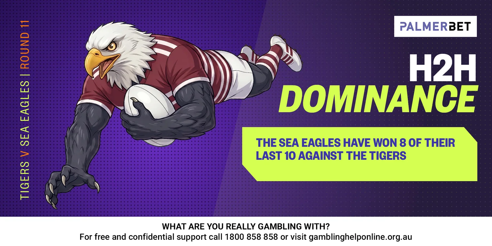 NRL stat tile: H2H Dominance