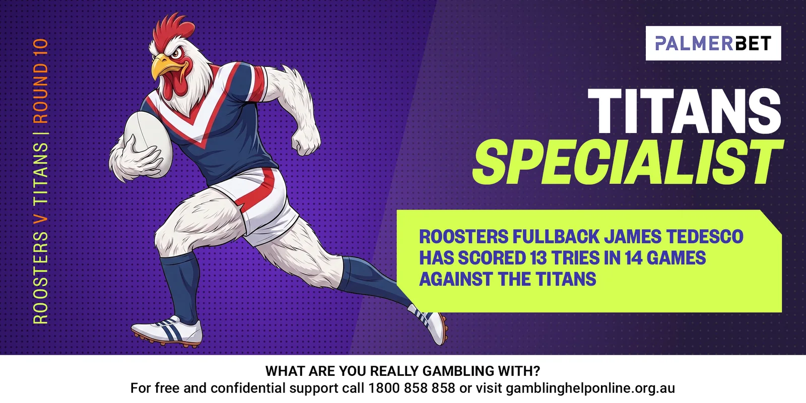 NRL stat tile: Titans Specialist